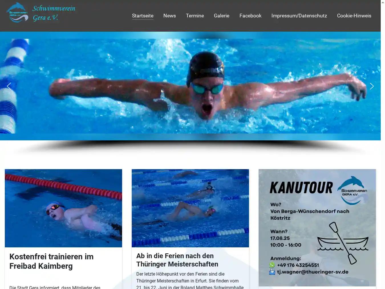 Veranstalterhomepage - http://www.schwimmverein-gera.de/
