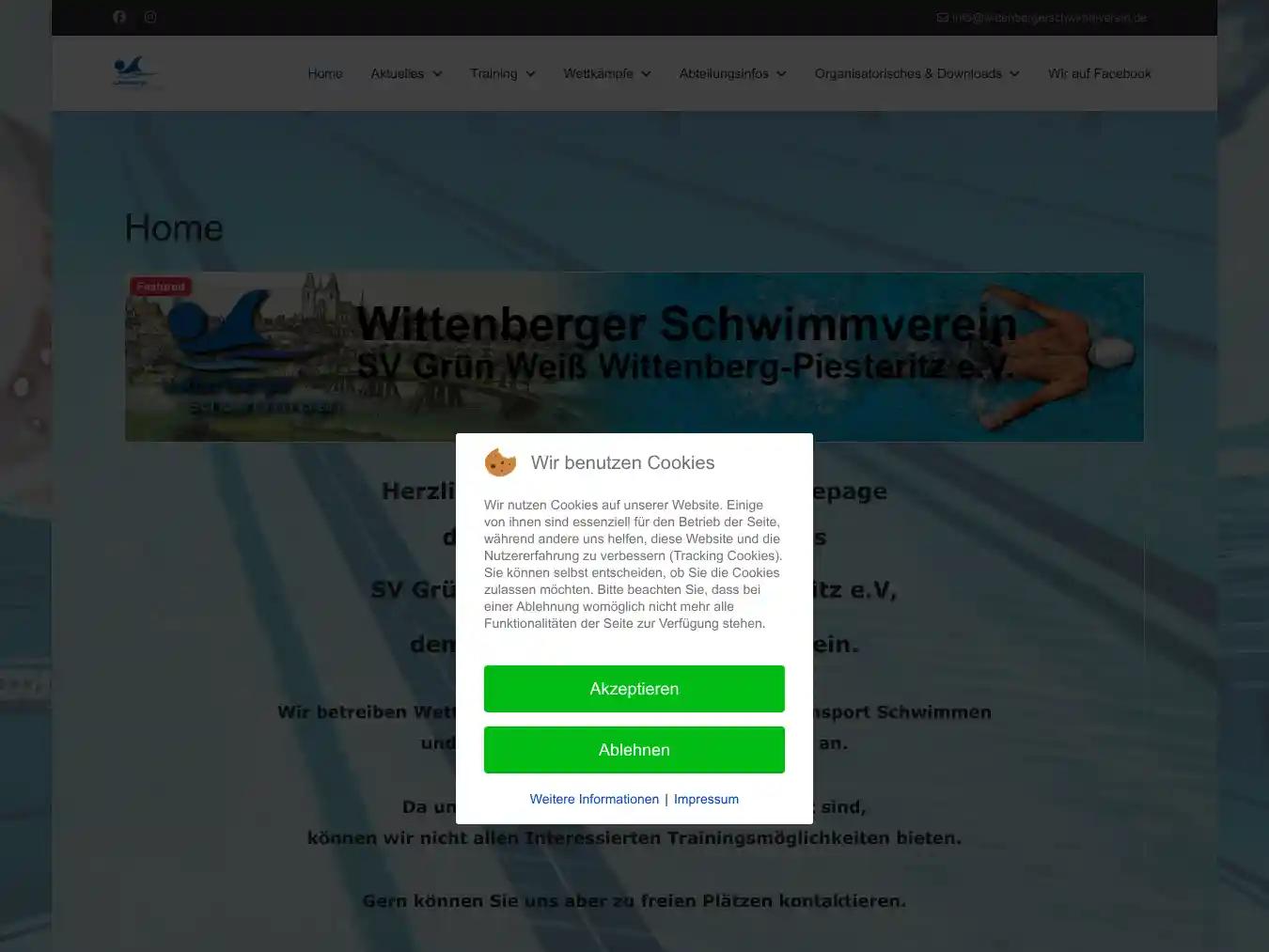 Veranstalterhomepage - https://www.wittenbergerschwimmverein.de/
