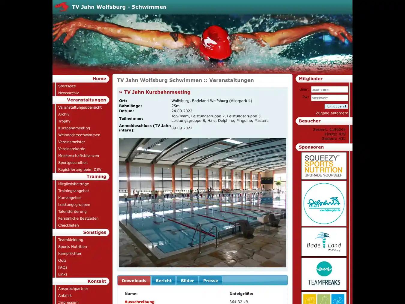 Veranstalterhomepage - https://www.tv-jahn-schwimmen-wolfsburg.de/veranstaltungen/wettkaempfe.html?id=1150