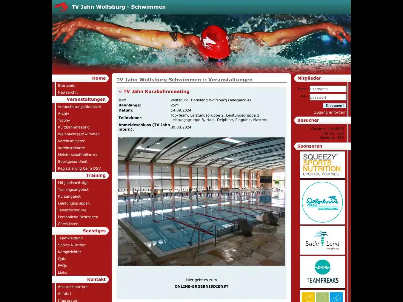 Veranstalterhomepage - https://www.tv-jahn-schwimmen-wolfsburg.de/veranstaltungen/wettkaempfe.html?id=1237