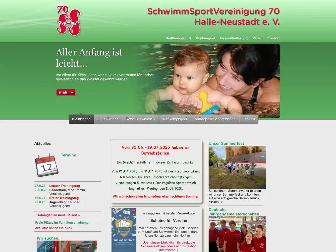 Veranstalterhomepage - http://www.ssv70.de/